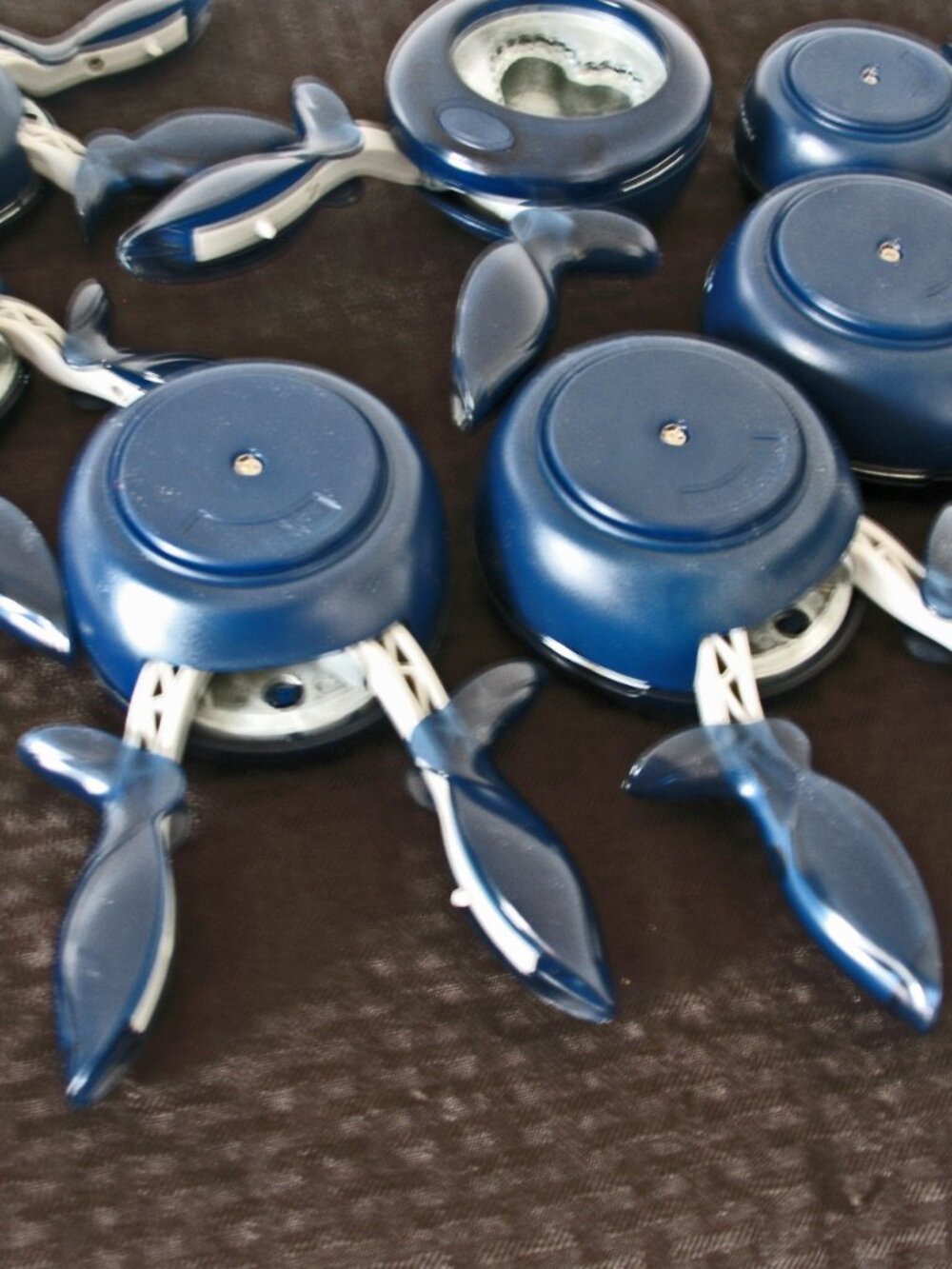 Lot 7 Fiskars Paper Punches Easy Squeeze  Hearts Scallop Circle &Square,